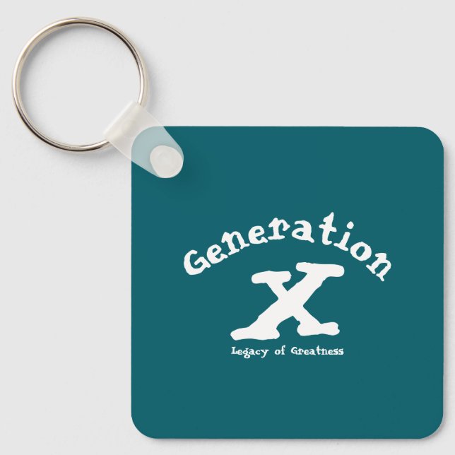 Generation X-akrylisk nyckelkedja Nyckelring (Framsida)
