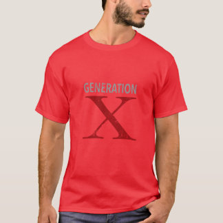 Generation X Distressed Design retro T Shirt