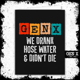 Generation X Gen X Hose Vatten Gen Xer Funny Gen X Kort