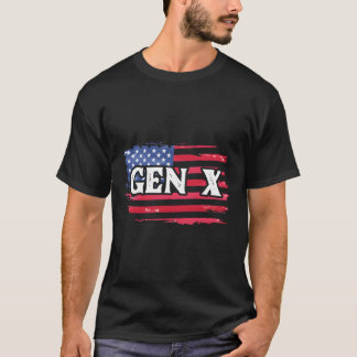 Generation X Gen Xer Gen X American Flagga T Shirt