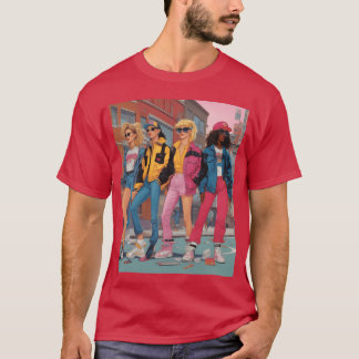 Generation X in the 1990s featuring iconic fashio  T Shirt