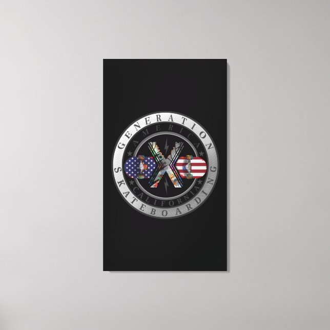 Generation X Kalifornien Canvastryck (Framsida)