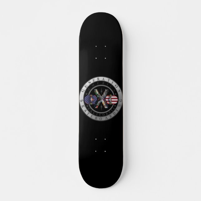 Generation X Kalifornien Mini Skateboard Bräda 18,5 Cm (Framsida)