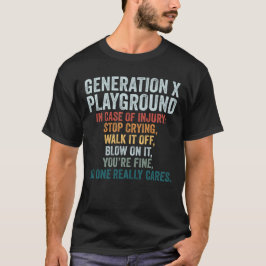 Generation X Lekplats I Fall Av Skada Present T Shirt