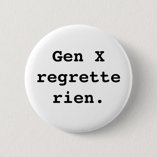Generation X-märke Knapp (Framsida)