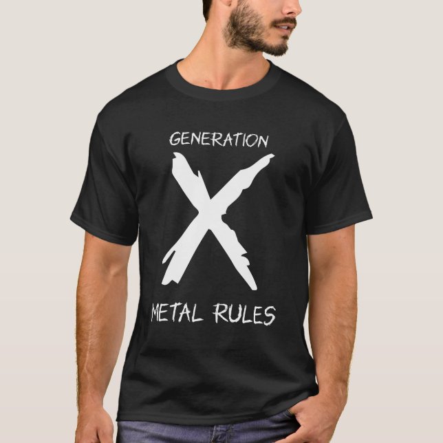 Generation X Metall Regler - GenX T Shirt (Framsida)