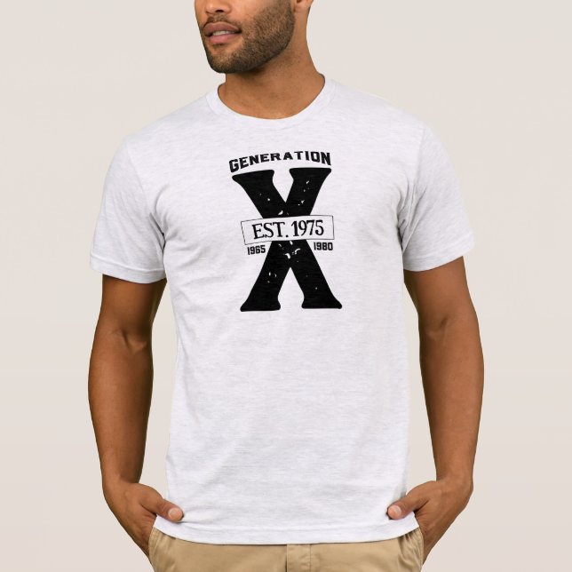 Generation X-Personligen år T-Shirt (Framsida)