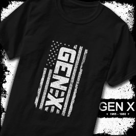 Generation X Proud Gen Xer American Flagga Gen X T Shirt