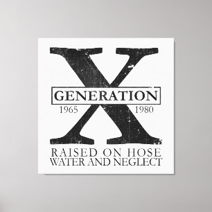 Generation X - Upphöjt på vatten och försummelse Canvastryck