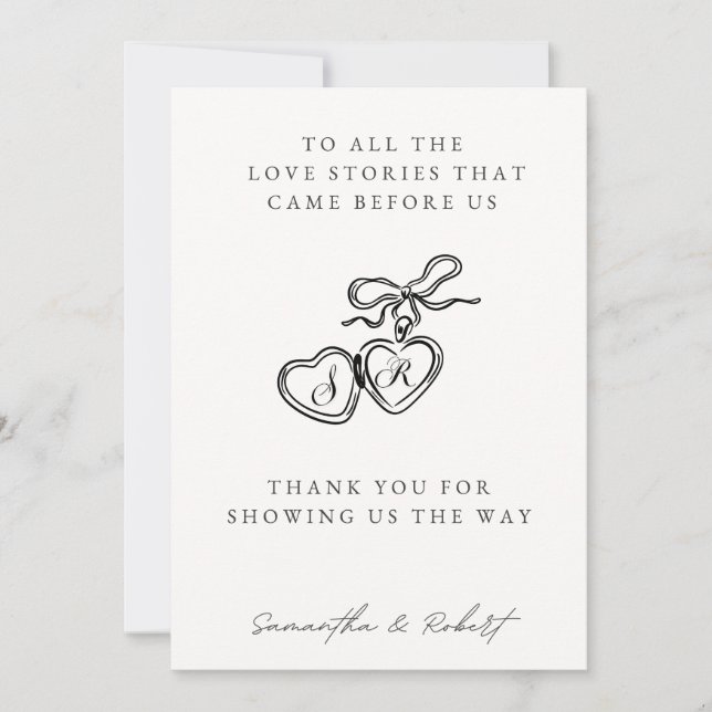 Generations of Love Wedding Table Card Julkort (Framsida)