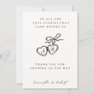 Generations of Love Wedding Table Card Julkort