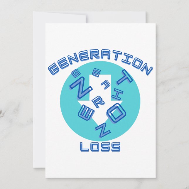 Generationsförlust  inbjudningar (Framsida)