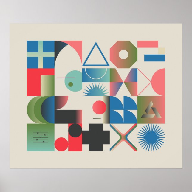 Generativ teckningsgrafik av bisarr komp poster (Framsidan)