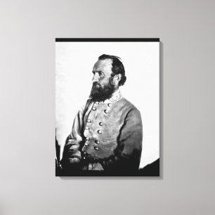 Generator "Stonewall" Jackson som är _War avbilda Canvastryck
