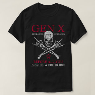 Generator X Badass Generation Skull Sten Hand T Shirt