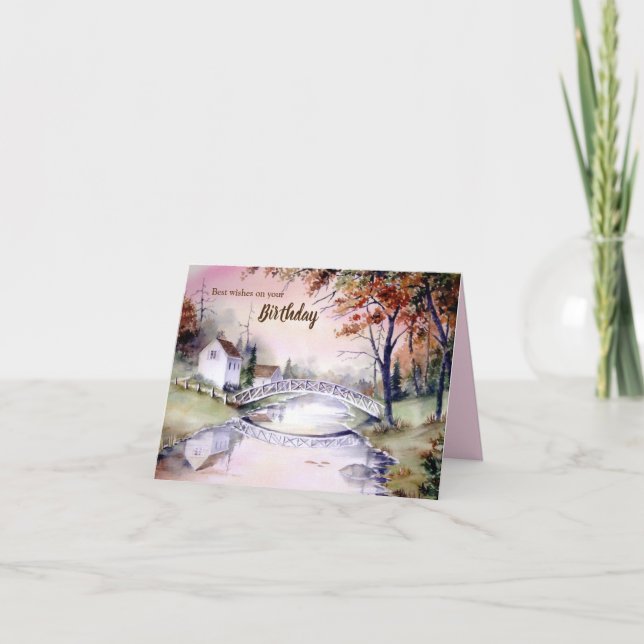 Generell målning av vattenfärg i daglig bryggöppni meddelande (Framsida)