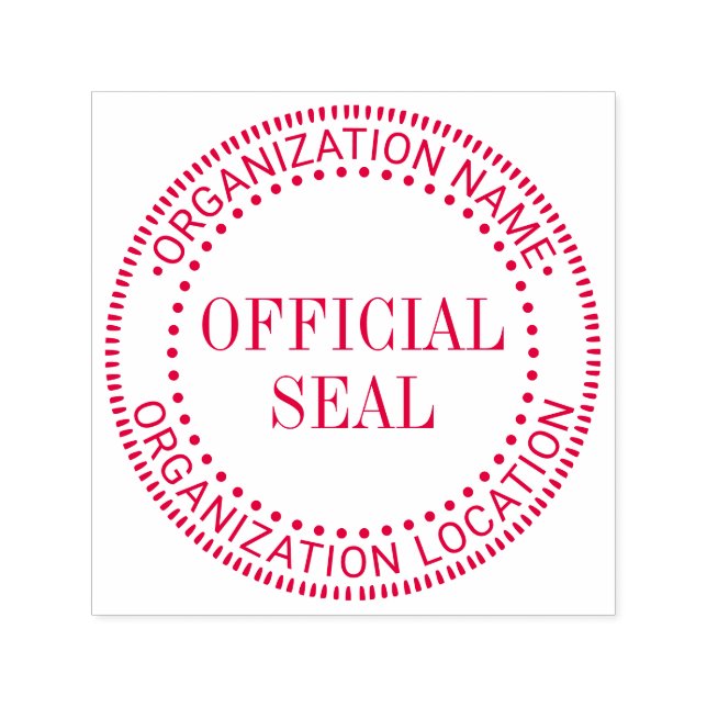 Generic Anpassningsbar Officiell Seal Namn Loc, Mi Självfärgande Stämpel (Design)