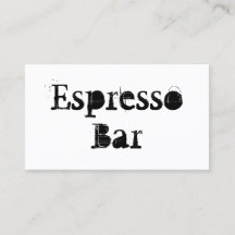 Generic Plain White Espresso Pub - Affärskort