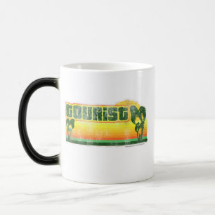 Generic Tourist Cheeky Retro Roligt Travel Logotyp Magisk Mugg