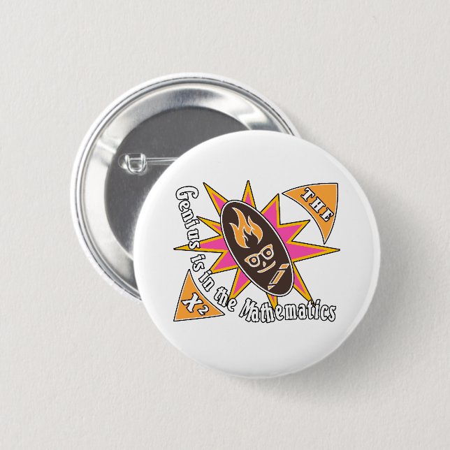 Generiet finns i matematiken knapp (Framsida & baksida)