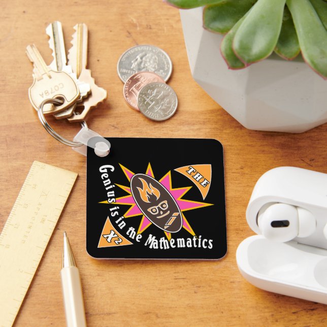 Generiet finns i matematiken nyckelring (Skrivbord)