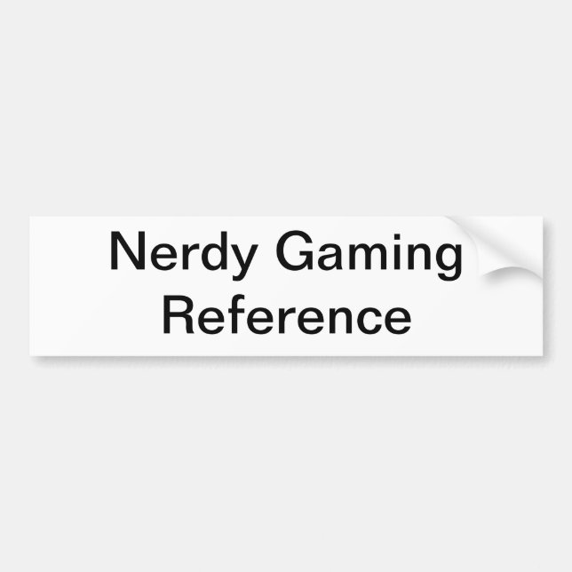 Generisk bildekal för Nerdy Gamer (Framsidan)