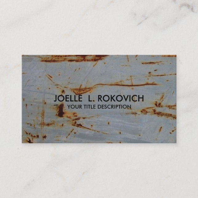 Generisk visitkortmall för kall rostig Grunge Visitkort (Framsida)
