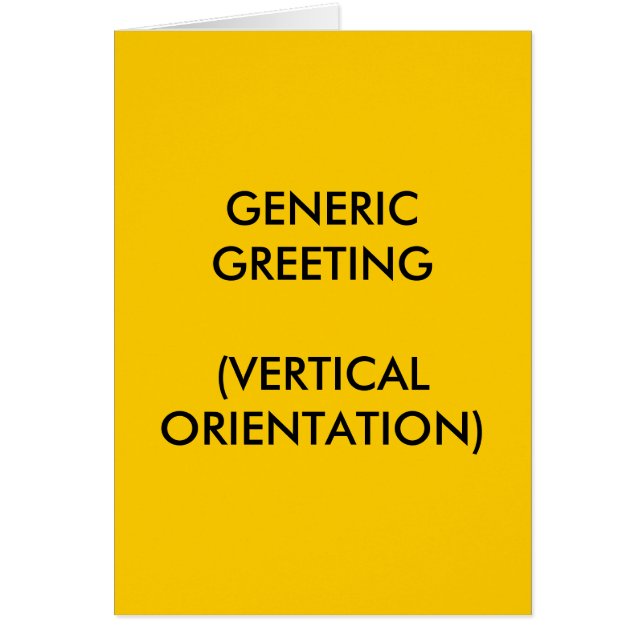Generiskt Hälsningskort (Framsidan)