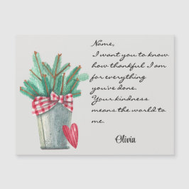 Generiskt magnetkort för Vinter-jul-Helgdag