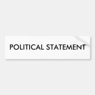 Generiskt - POLITISKT PÅSTÅENDE Bildekal