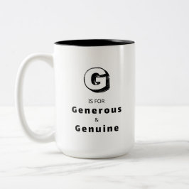Generös G - Personlig Lyxros Mugg