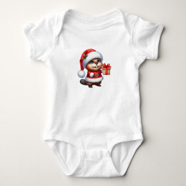 Generös jul Beaver T Shirt (Framsida)