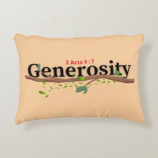 Generositet ( 2 rättsakter 9:7) - fyllning prydnadskudde