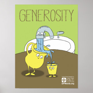 Generositet Poster