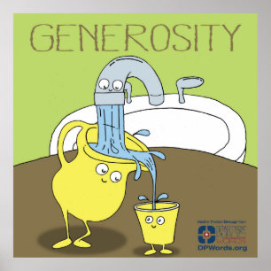 Generositetaffisch Poster