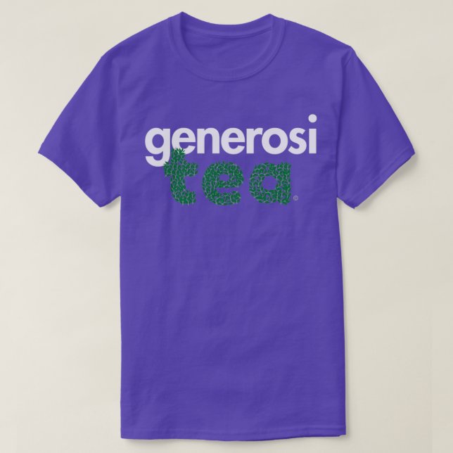 Generosity Tea Älskare, vit T Shirt (Design framsida)