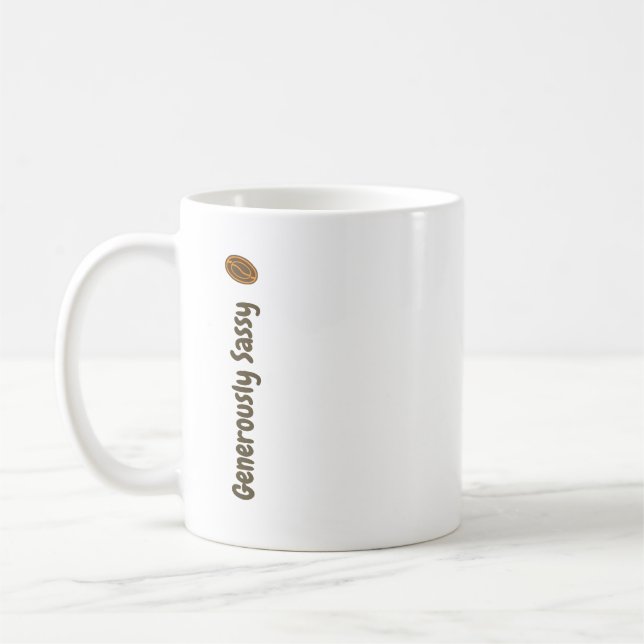 Generöst sassig med kaffebönor Författare Romanför Kaffemugg (Vänster)
