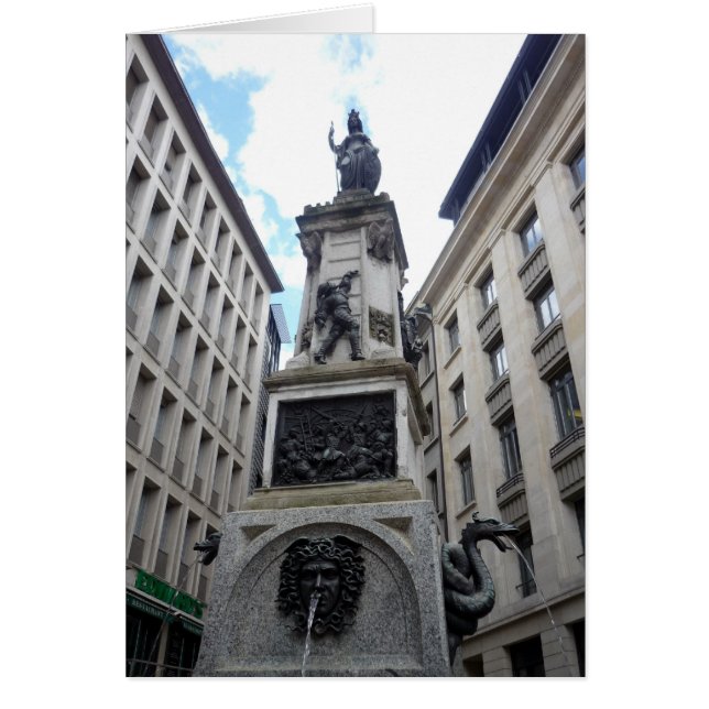 Generva kvadratstaty hälsningskort (Framsidan)