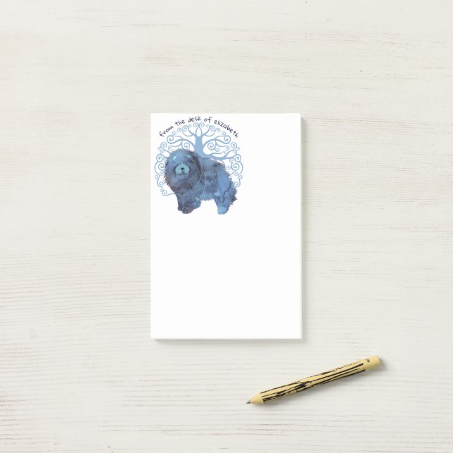 GENES Chow Livets träd anteckningsblock personaliz Post-it Block (På skrivbordet)