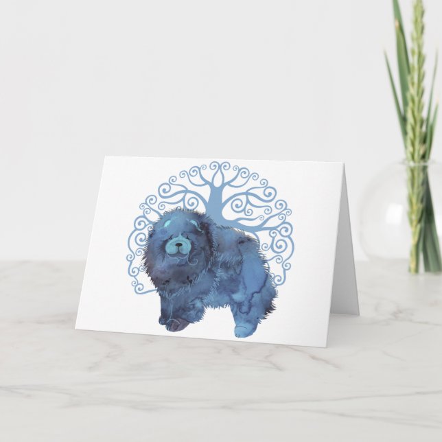 GENES Chow Livets träd Art Cards Tack Kort (Framsida)