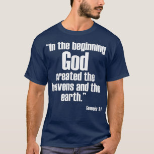 Genesis 11 Bible Verse Religiösa Christian T Shirt