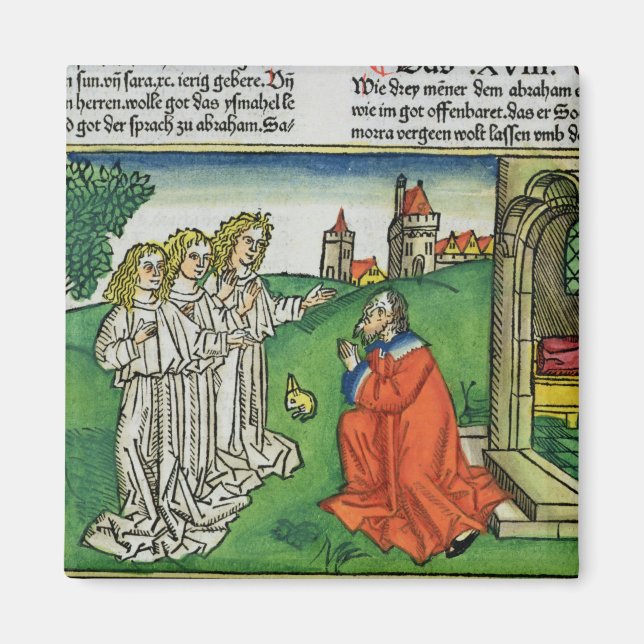 Genesis 18 2 Abraham och de tre Änglar, från Magnet (Framsidan)