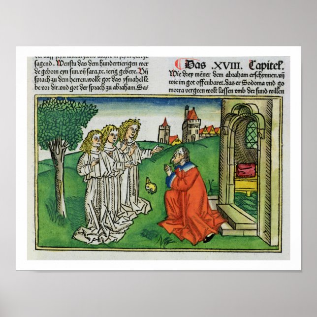 Genesis 18 2 Abraham och de tre Änglar, från Poster (Framsidan)