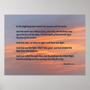Genesis 1 1-5 i början poster