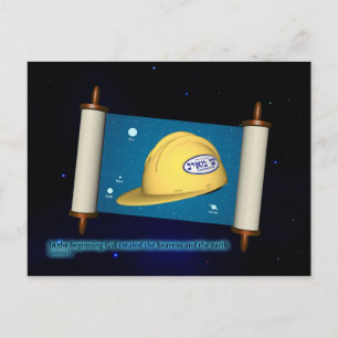Genesis 1:1 - Construction Vykort