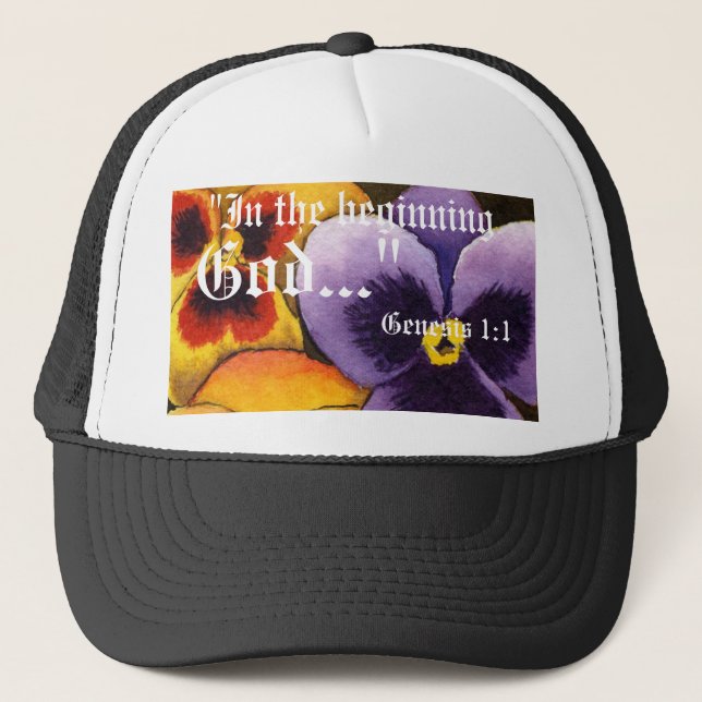 Genesis 1:1 Hat Keps (Framsida)