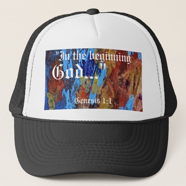 Genesis 1:1 Hat Keps (Framsida)
