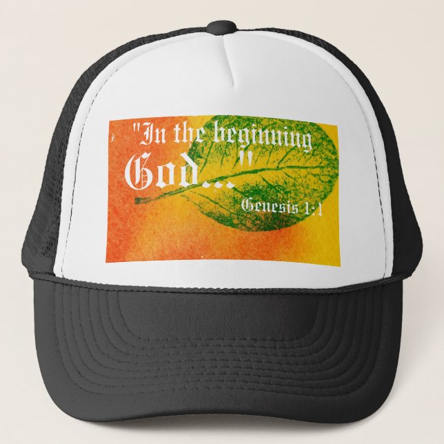 Genesis 1:1 Hat Keps (Framsida)