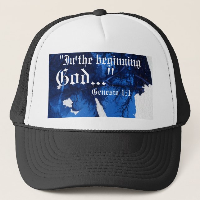 Genesis 1:1 Hat Truckerkeps (Framsida)