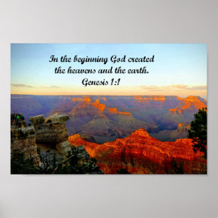 Genesis 1:1 I början, Gud skapat Poster